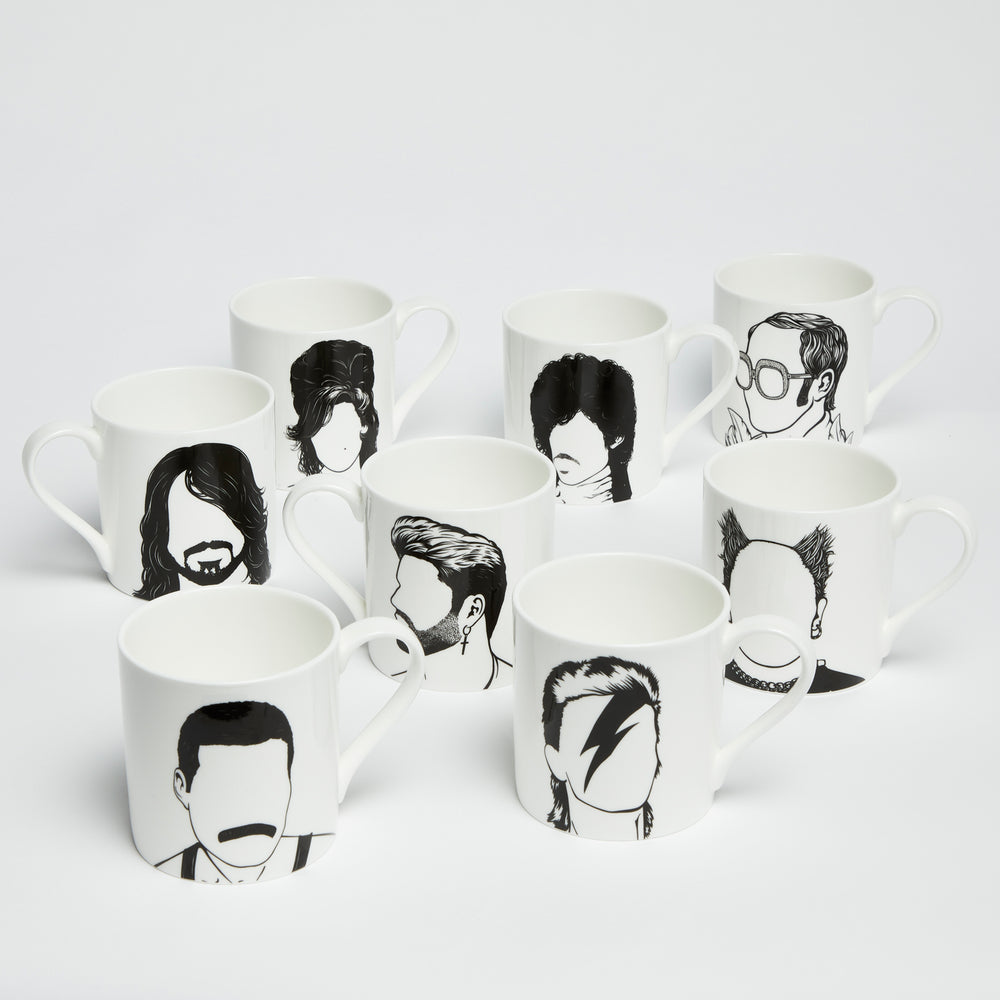 Rock icon star bone china mug single mug