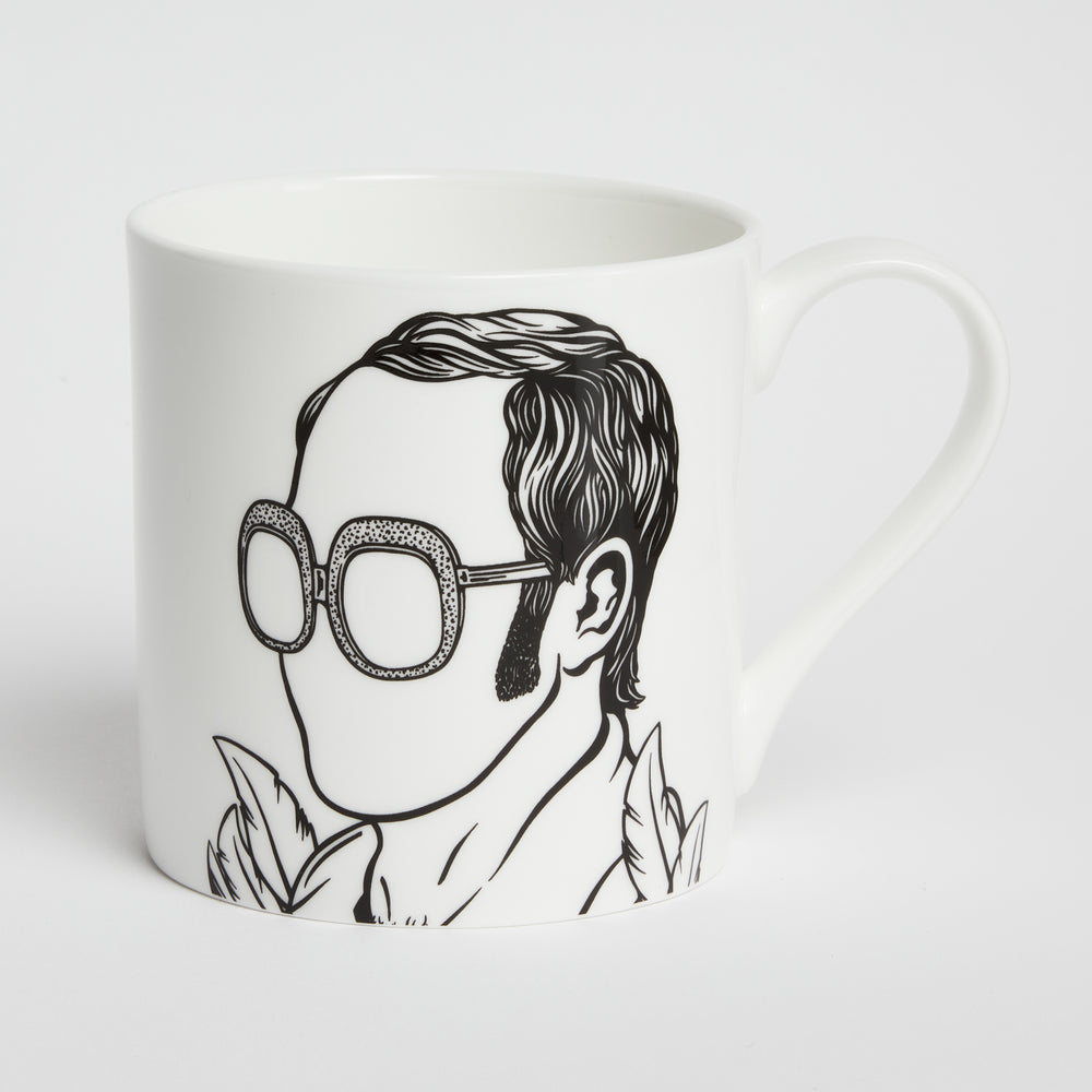 Rock icon star bone china mug single mug