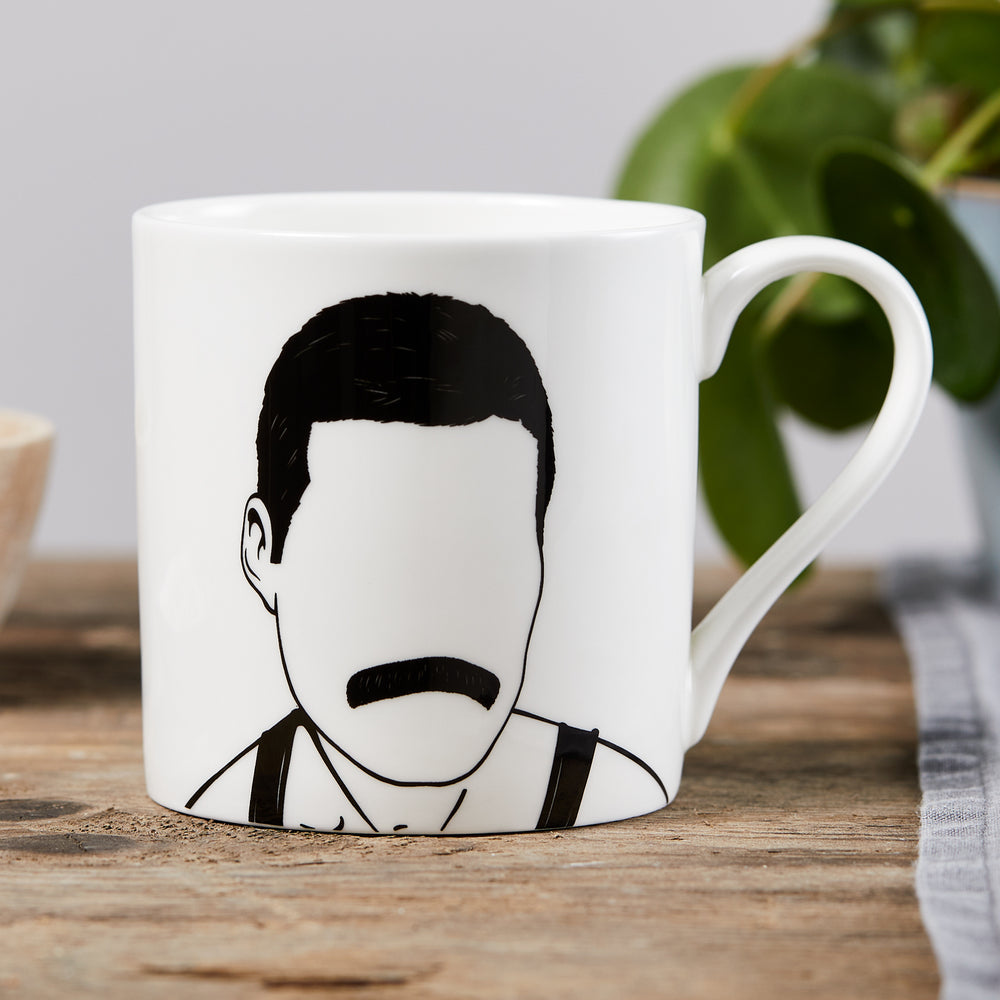 Rock icon star bone china mug single mug