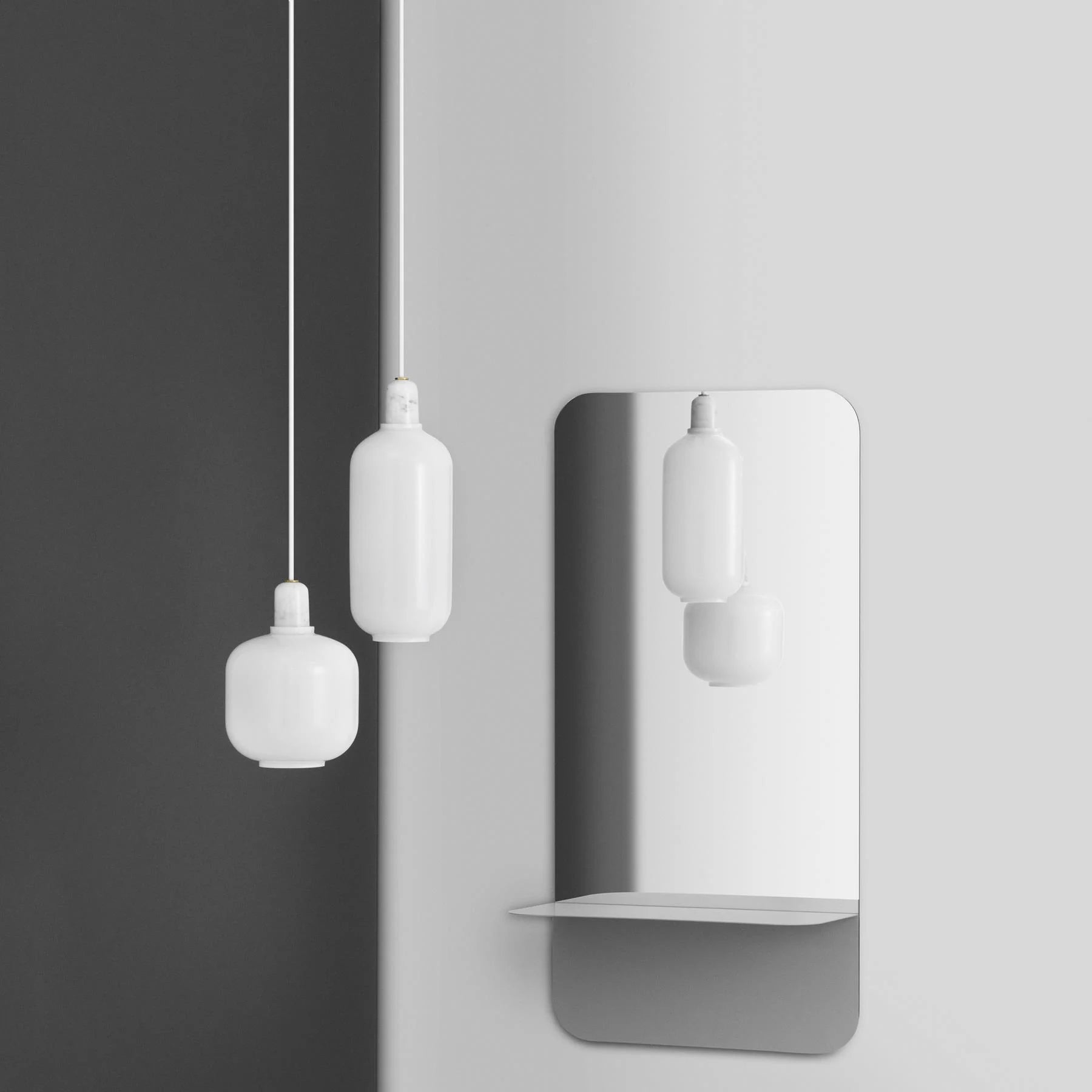 Horizon Mirror Vertical Grey