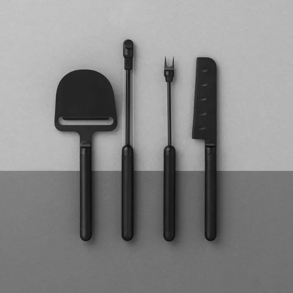 Pebble Cheese Fork Black