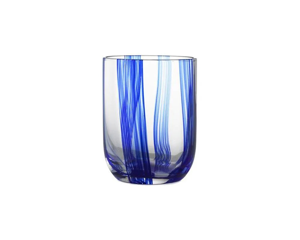Stripe Glass 39cl Blue