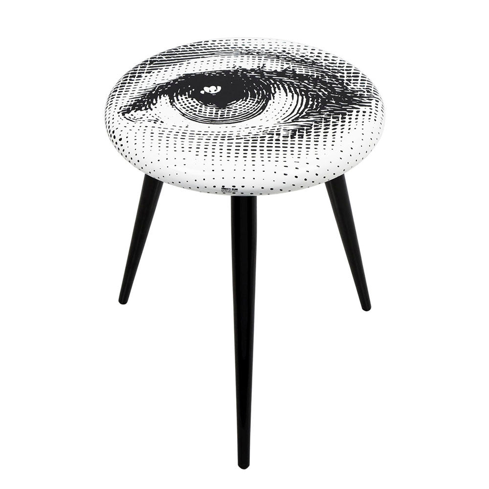 Fornasetti stool /side table Stool Occhio black/white
