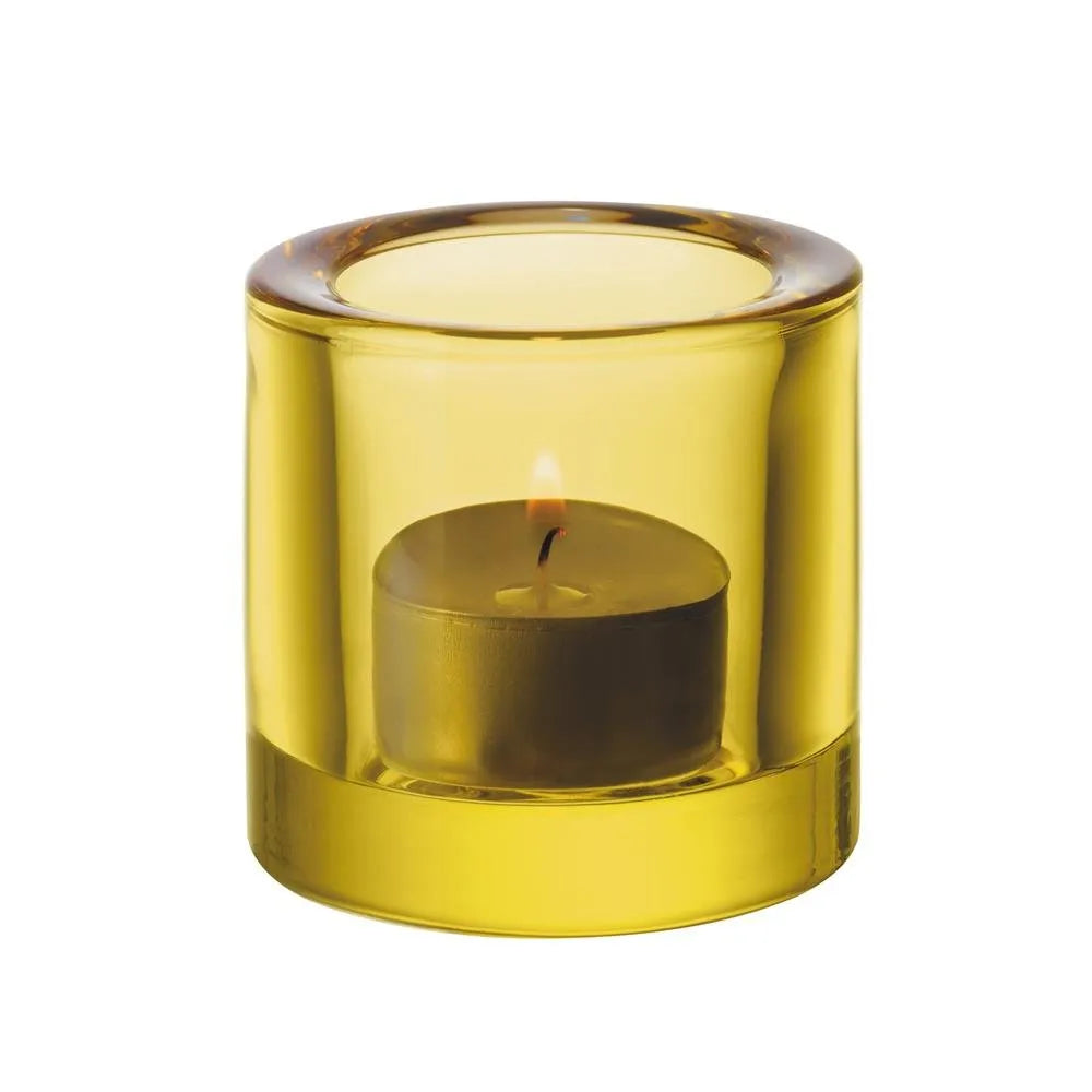 Kivi Tealight candleholder 60mm yellow