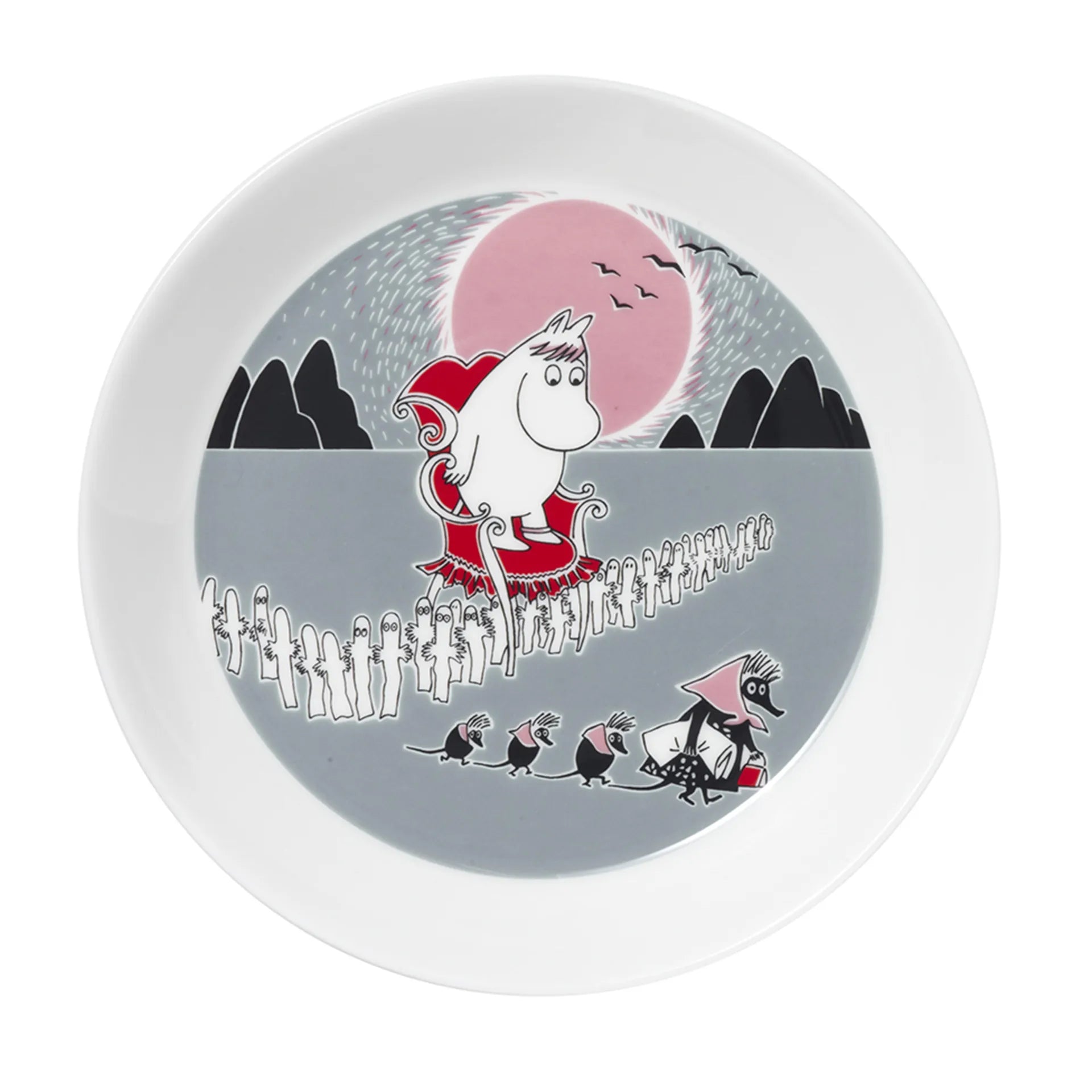 Moomin Adventure The Move plate - grey