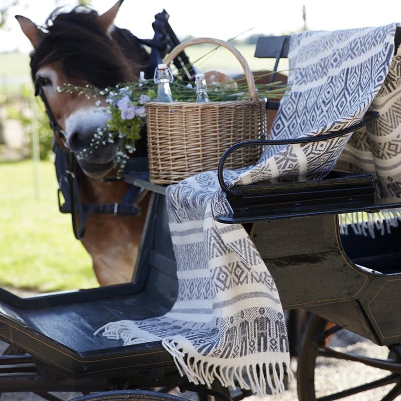 Blanket wool 130x200cm - Man & Wife Throw Grey