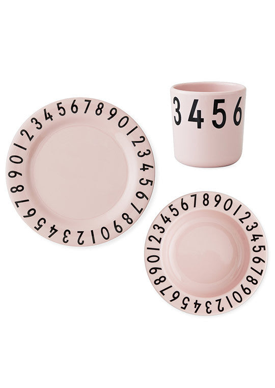 Design Letters Gift box The numbers melamine pack Pink