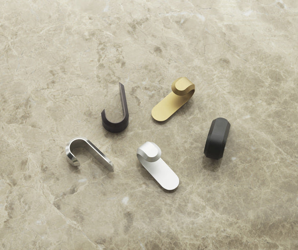 Curve Mini Hooks (2 pcs) Matt silver