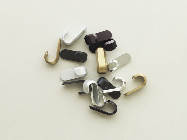 Curve Mini Hooks (2 pcs) Matt silver