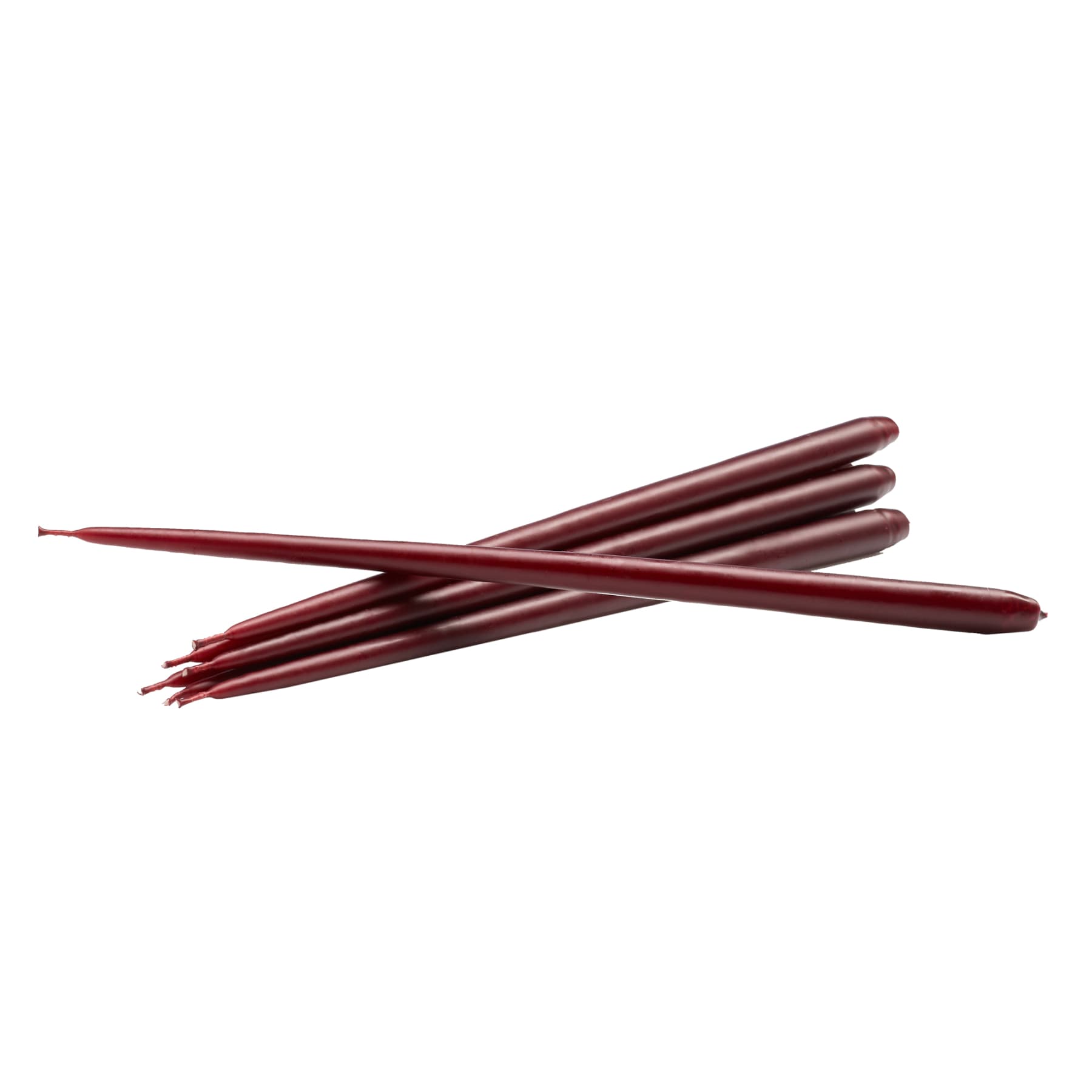 STOFF Nagel candles by Ester&Erik box w/6 pcs, burgundy red
