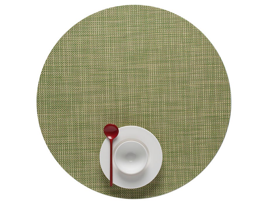 Chilewich Placemat Round 15" diam.  Mini Basketweave (multiple colours)