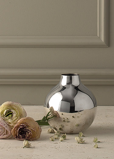 Boule Vase Mini - Silver plated