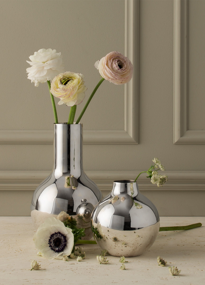 Boule vase - Silver plated - Small