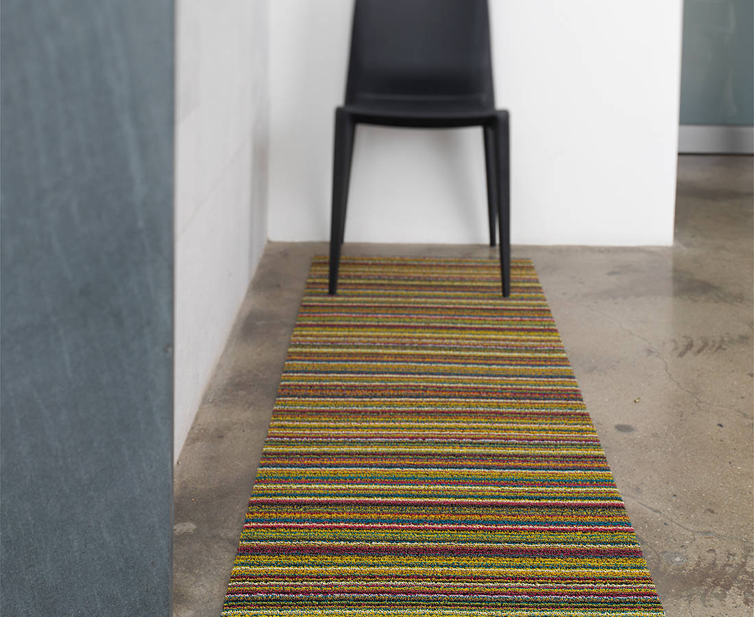 Shag Big Mat Skinny Stripe -Bright Multi 36"x60"