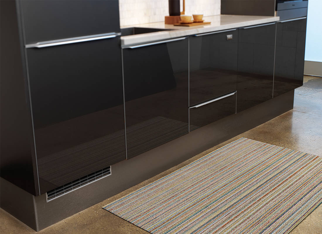 Shag Big Mat Skinny Stripe -Soft Multi 36"x60"