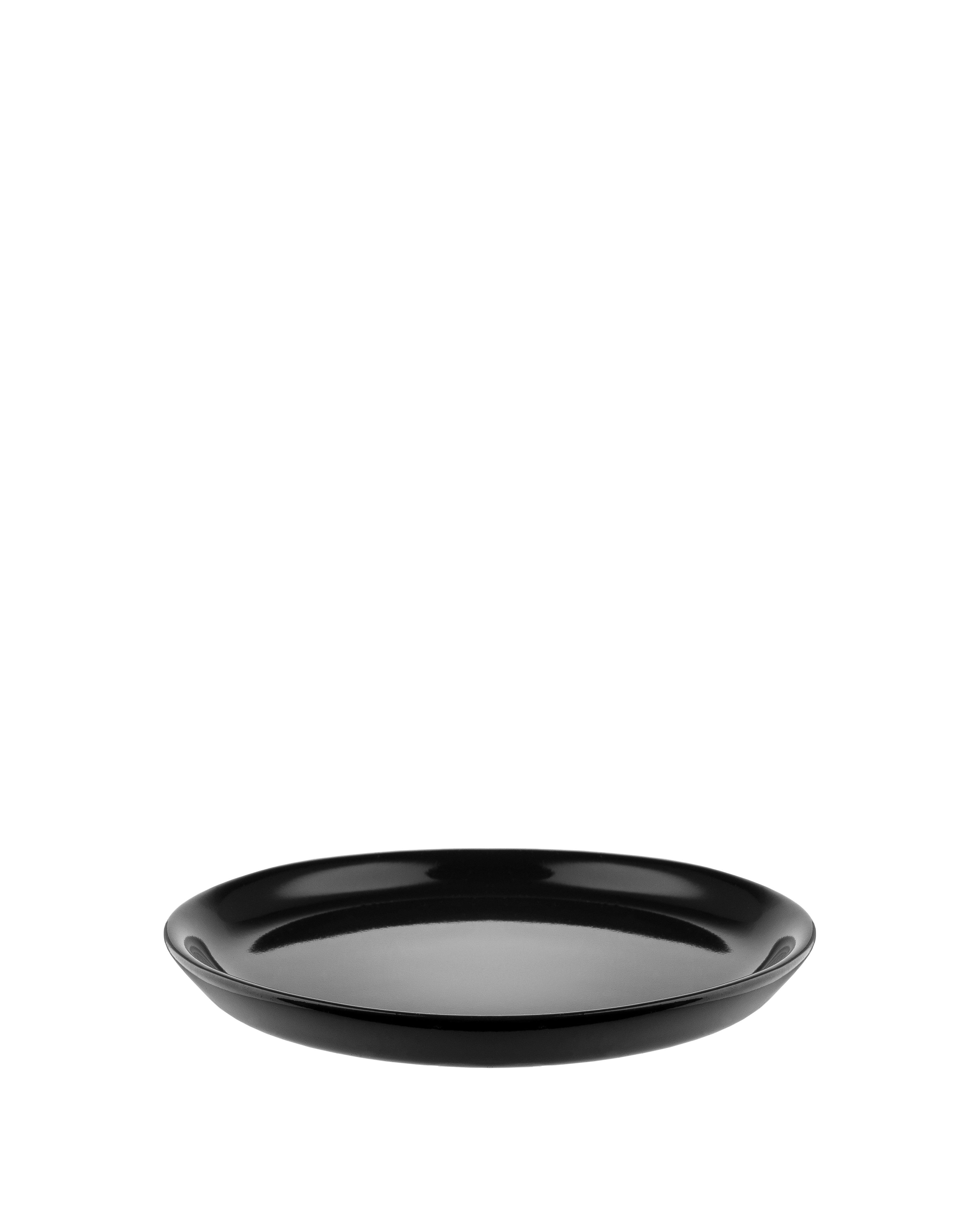 DC03/77 B Tonale Mini-plate in stoneware - black