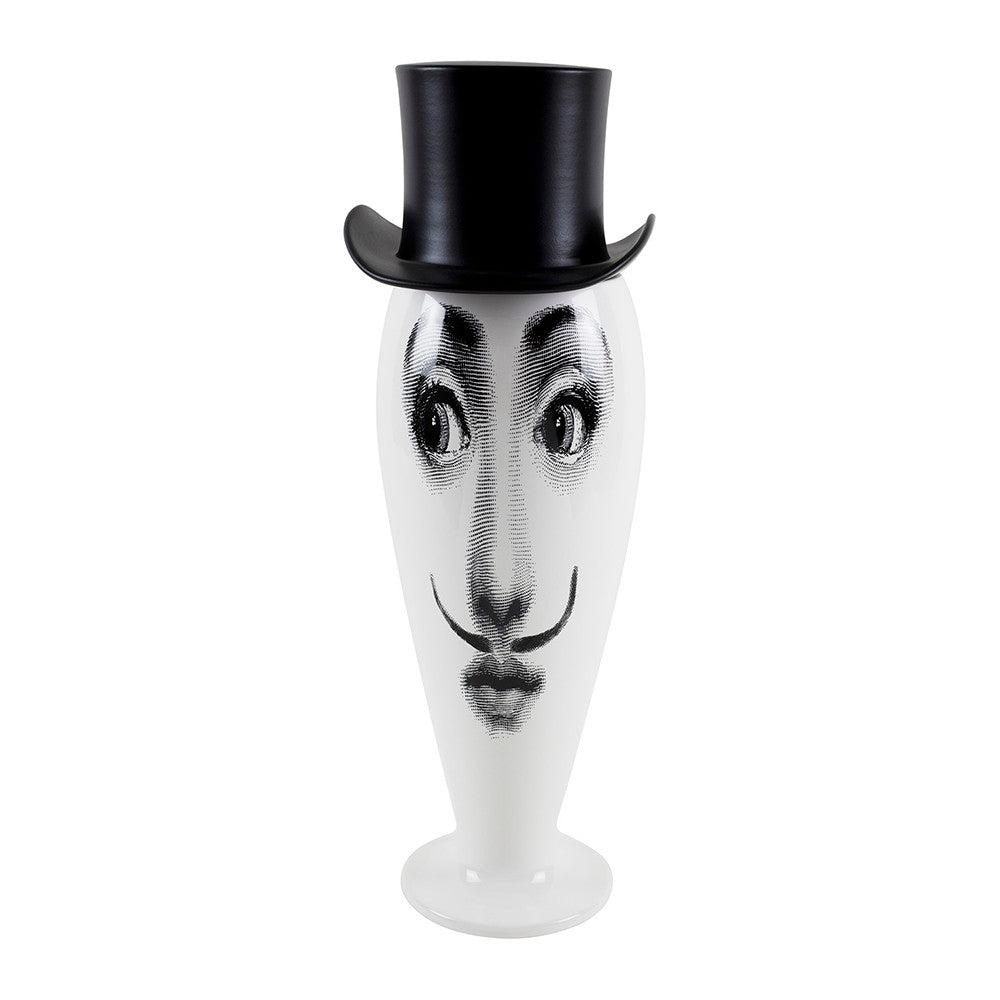 Fornasetti limited edition vase / jar tall top hat