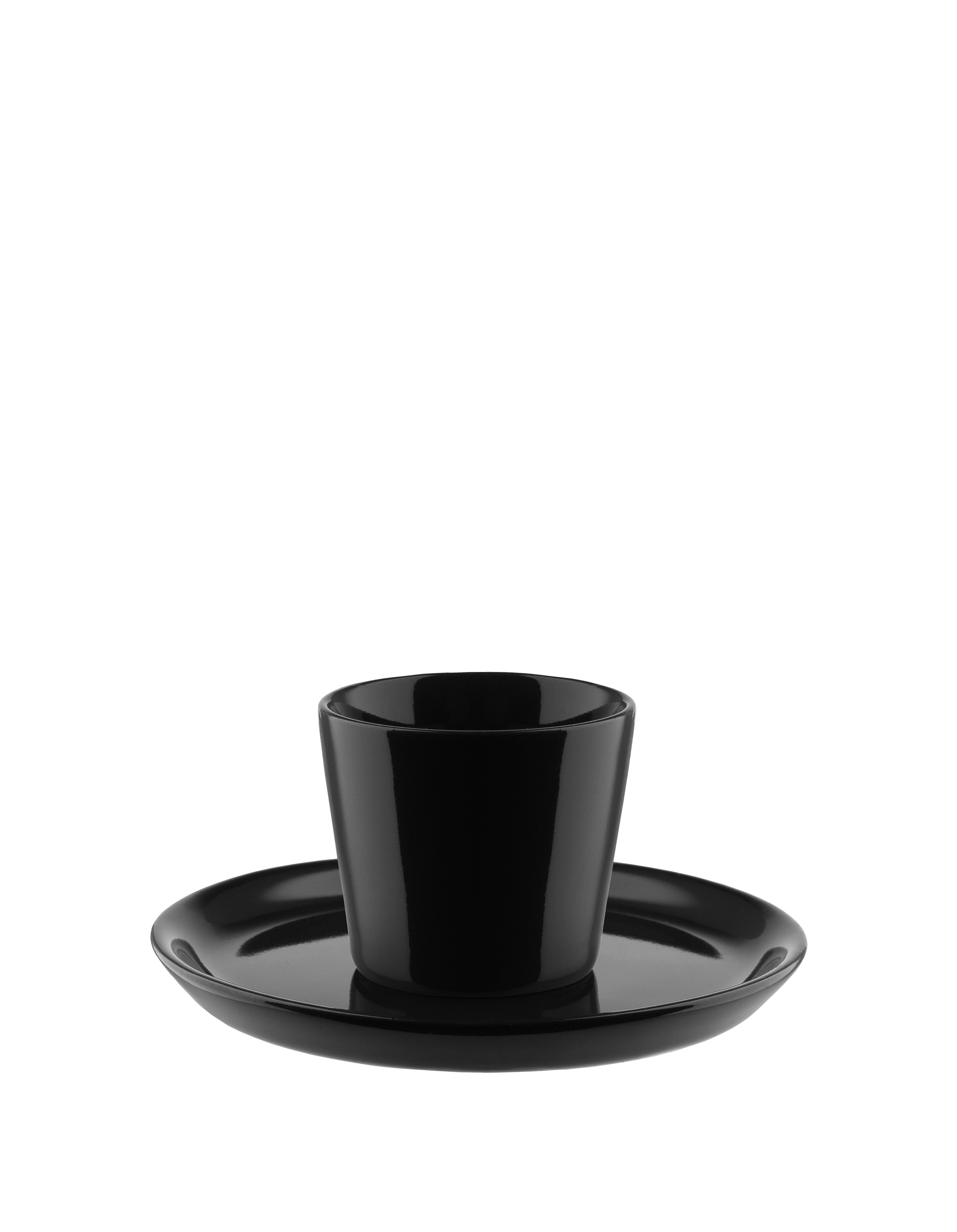 DC03/77 B Tonale Mini-plate in stoneware - black