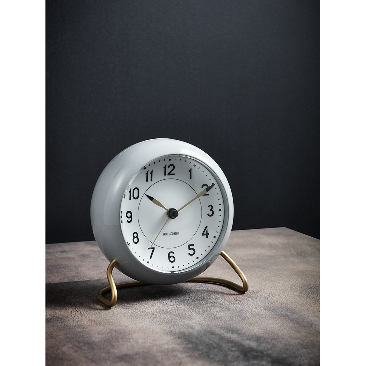 Arne Jacobsen Station Alarm Clock, Grey