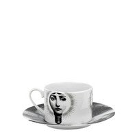 Fornasetti Tea cup Tema e Variazioni 2005 Lampadina black/white