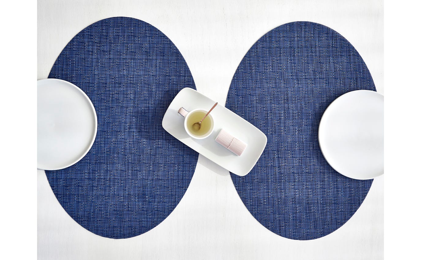 Chilewich Placemat Oval 14x19.25" BAY WEAVE (multiple colours)