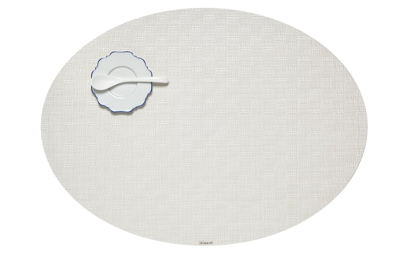 Chilewich Placemat Oval 14x19.25" BAY WEAVE (multiple colours)