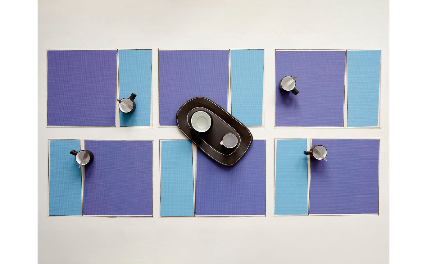 * SALE Chilewich Placemat Rectangle Freehand Salsa