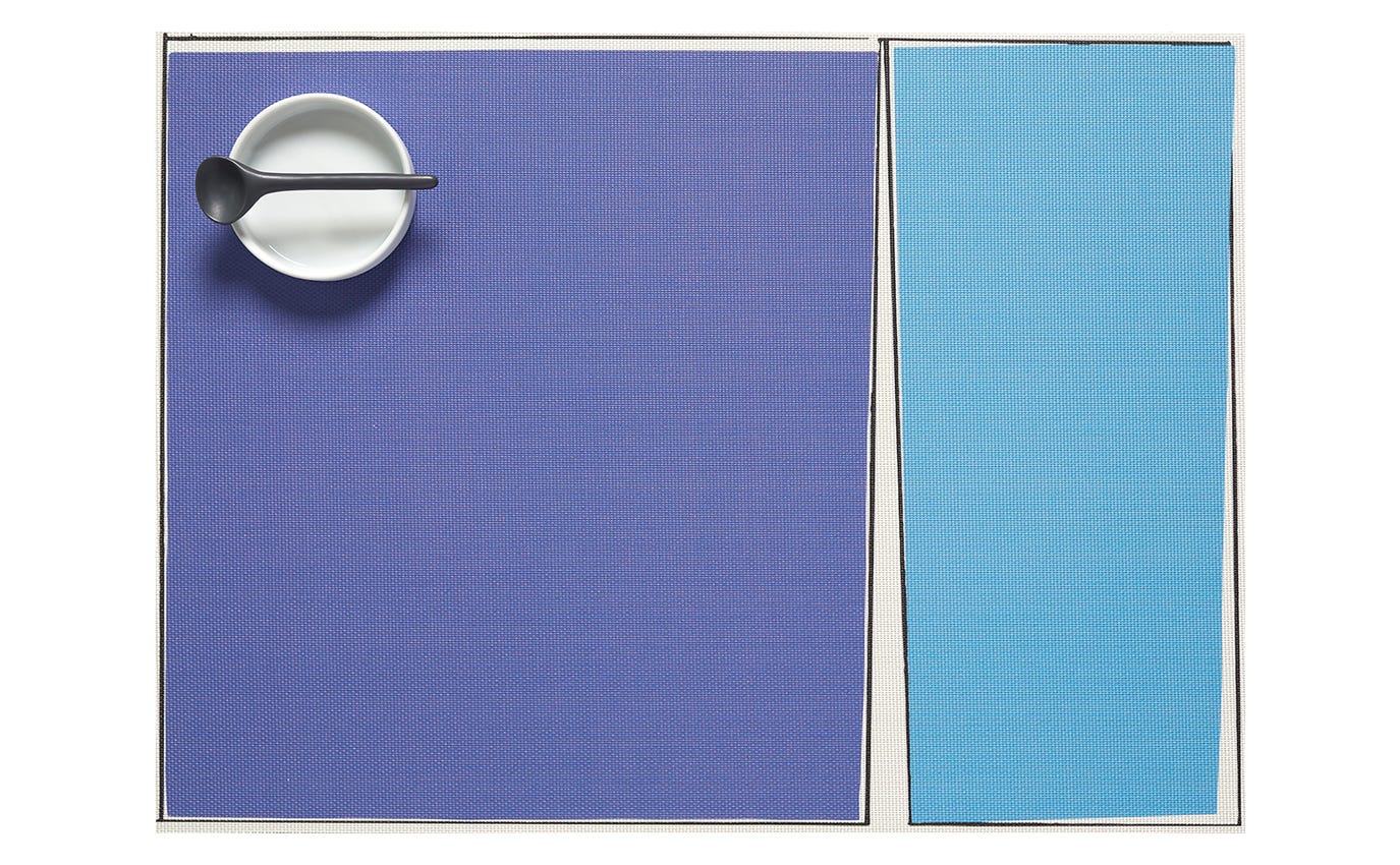 * SALE Chilewich Placemat Rectangle Freehand Salsa