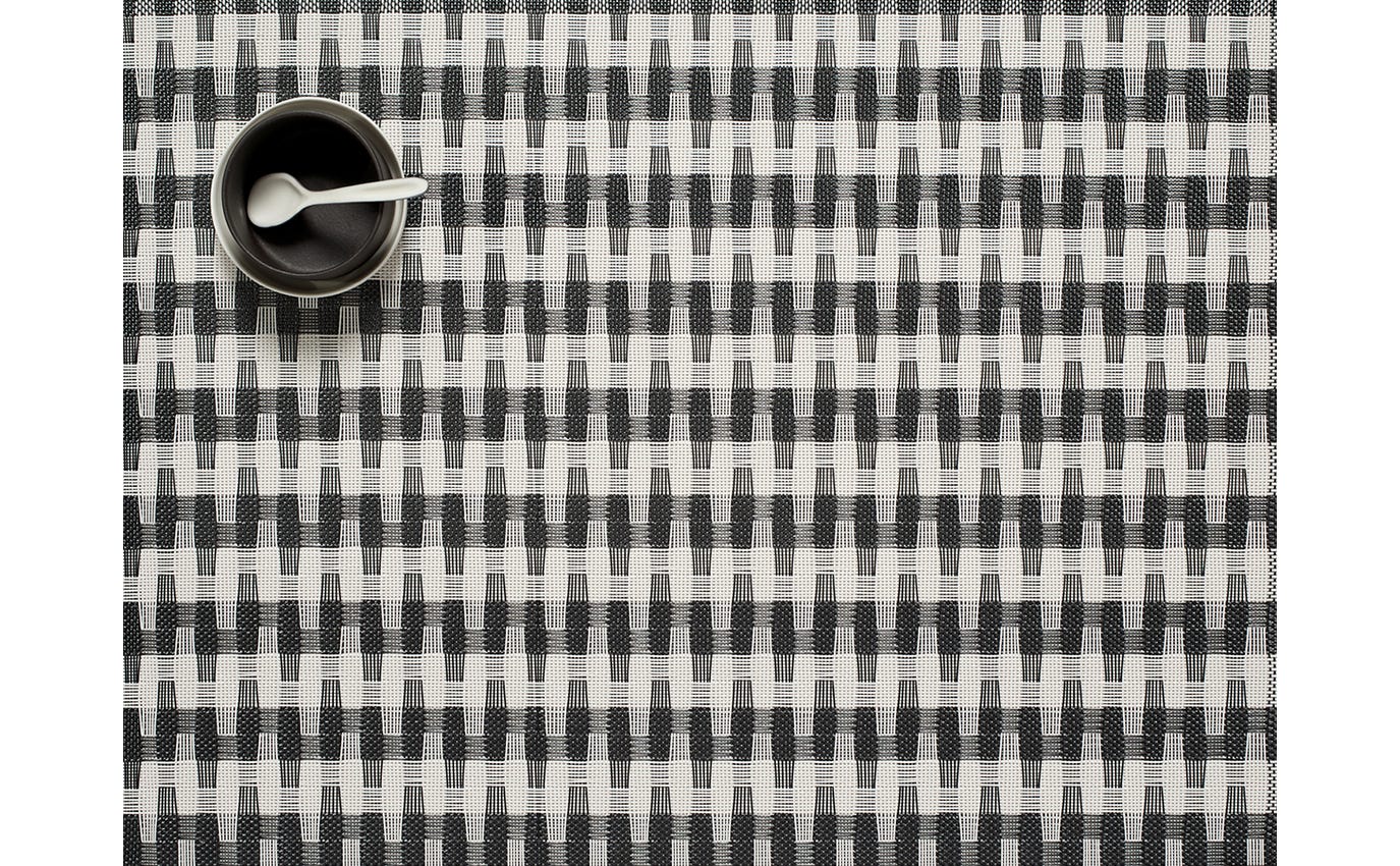 Chilewich Placemat Rectangle 14x19" Harp Tuxedo *