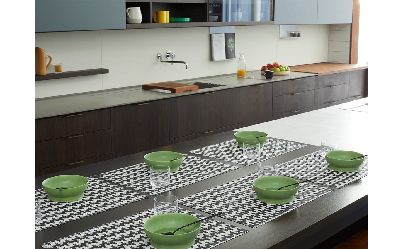 Chilewich Placemat Rectangle 14x19" Harp Tuxedo *