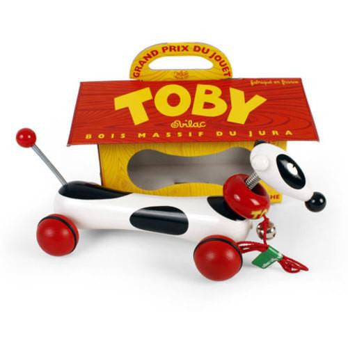 Toby the dog pull toy