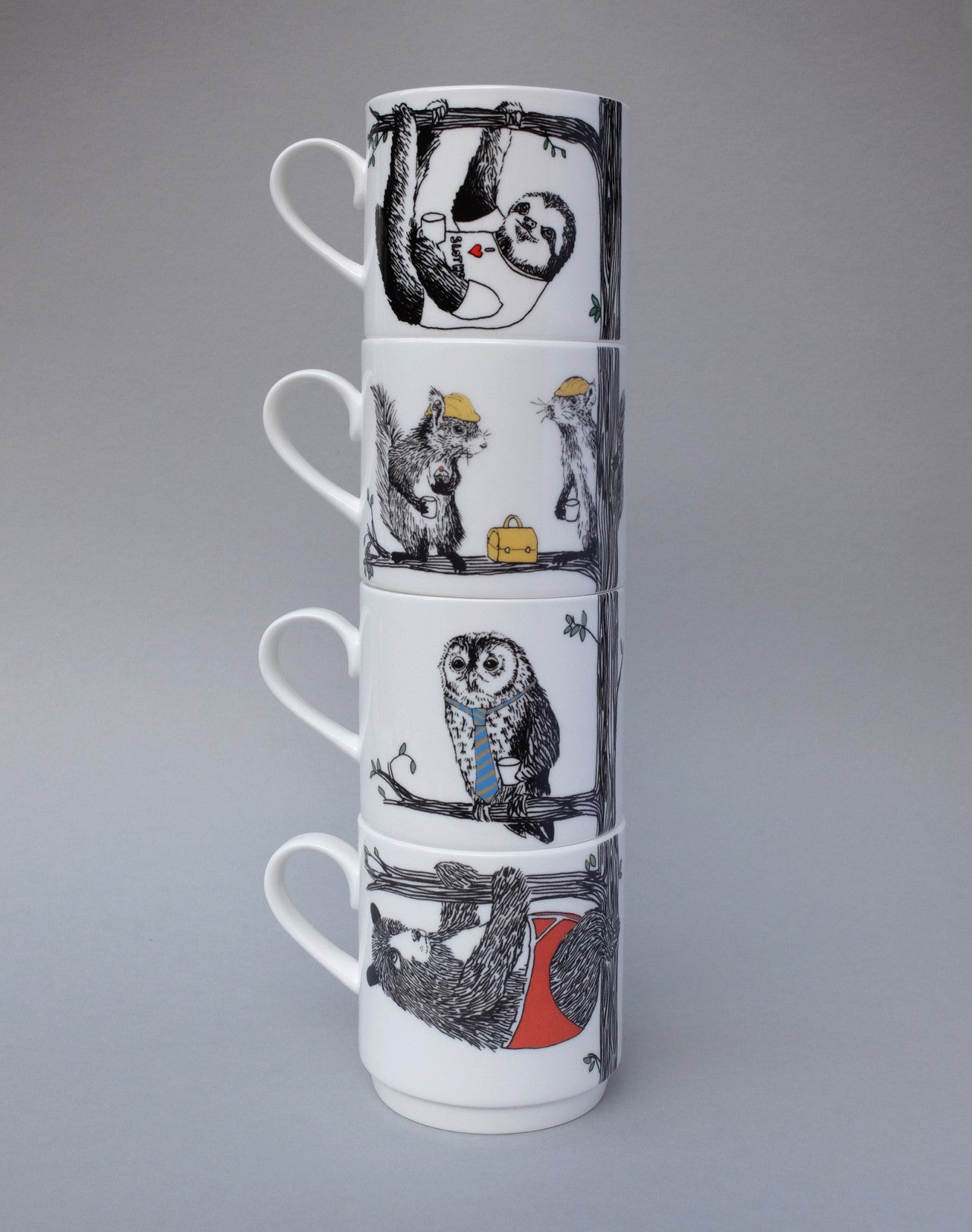 Stackable Coffee Cup Lemur