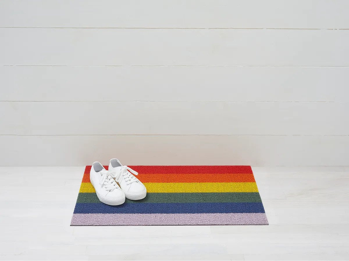 Chilewich Shag Mat Pride Stripe Doormat 18x28