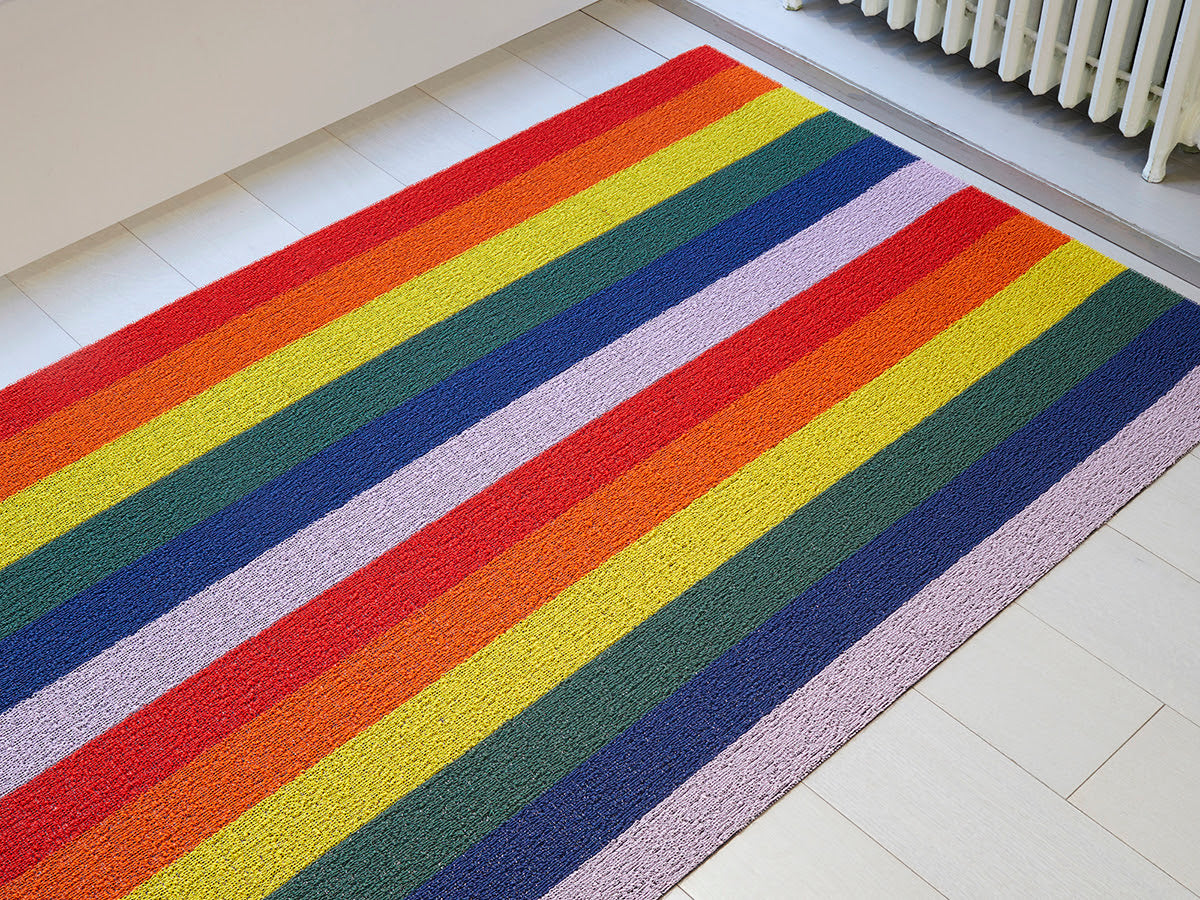Shag Runner Mat Pride Stripe  24"x72"