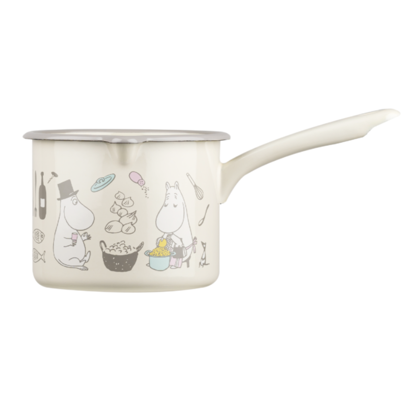 MOOMIN ENAMEL SAUCEPAN POT 1,3L