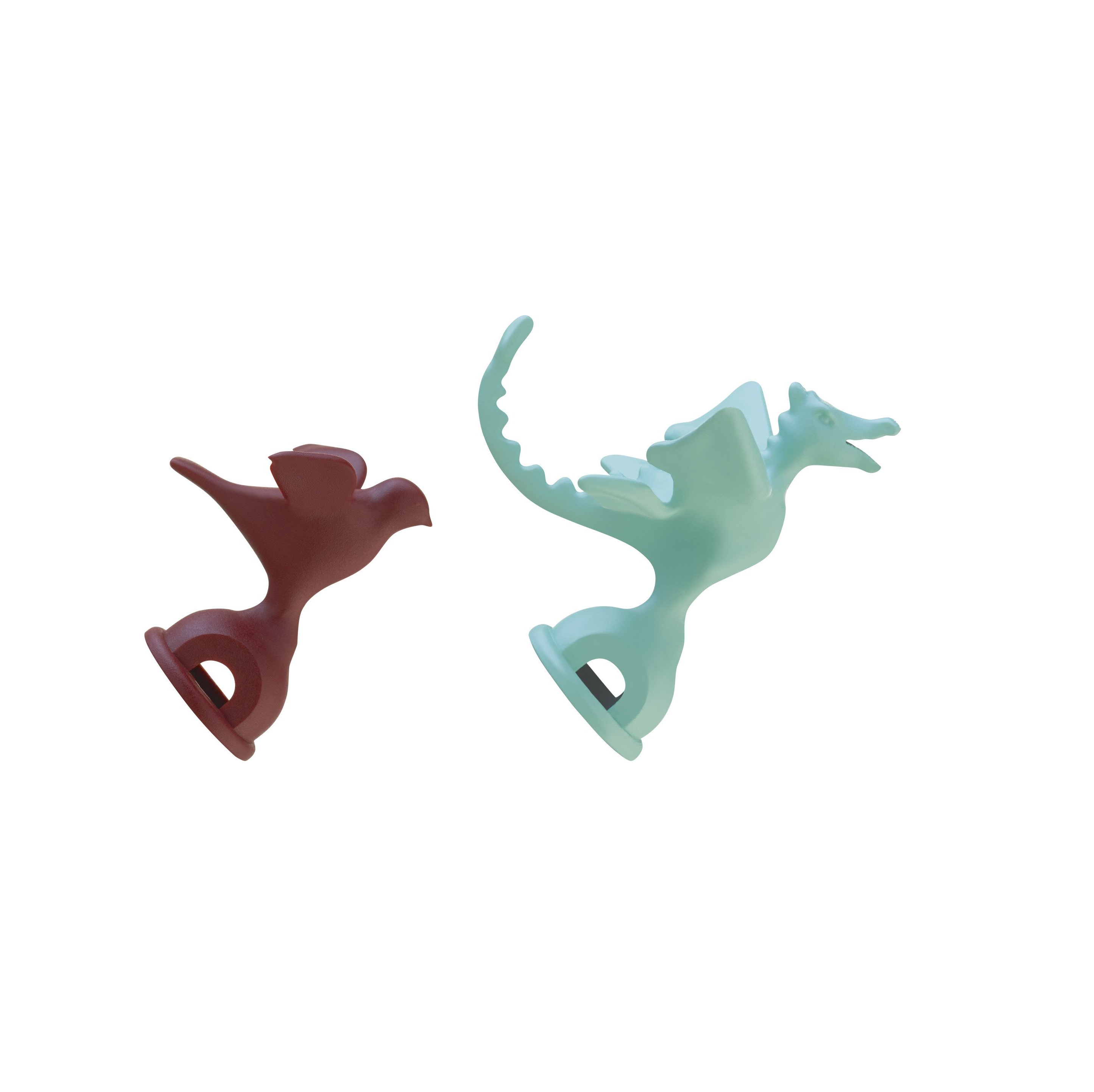 Replacement Alessi Bird replacement set (bird and dragon) 9093 Green and Burgundy