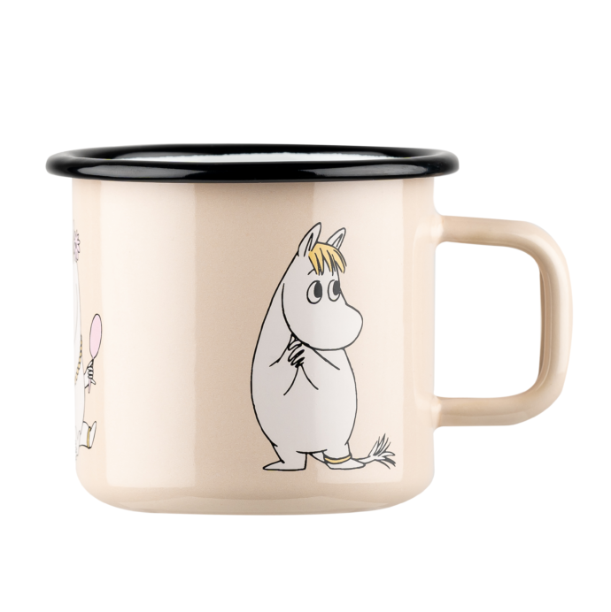 MOOMIN ENAMEL MUG 3,7DL SNORKMAIDEN, BEIGE