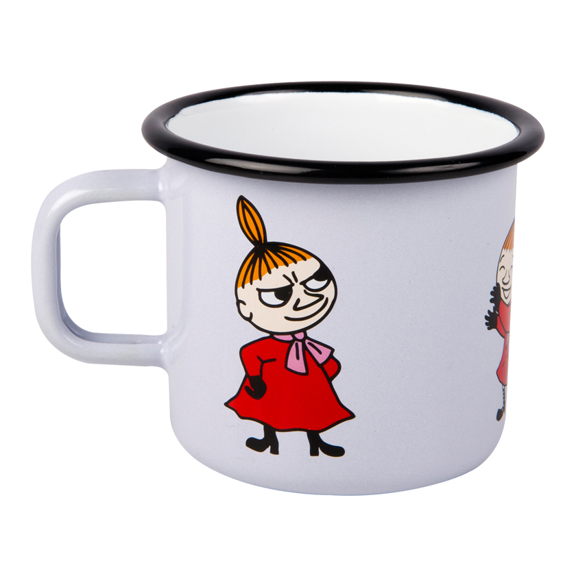 Muurla Moomin Enamel mug 2.5dl grey Little My