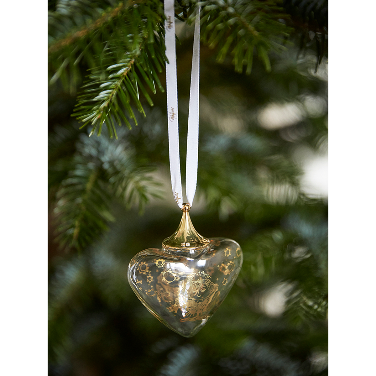 Bjorn Wiinblad Christmas heart plum, 9 cm