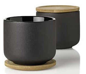 Stelton Theo Tea mug with lid/coaster
