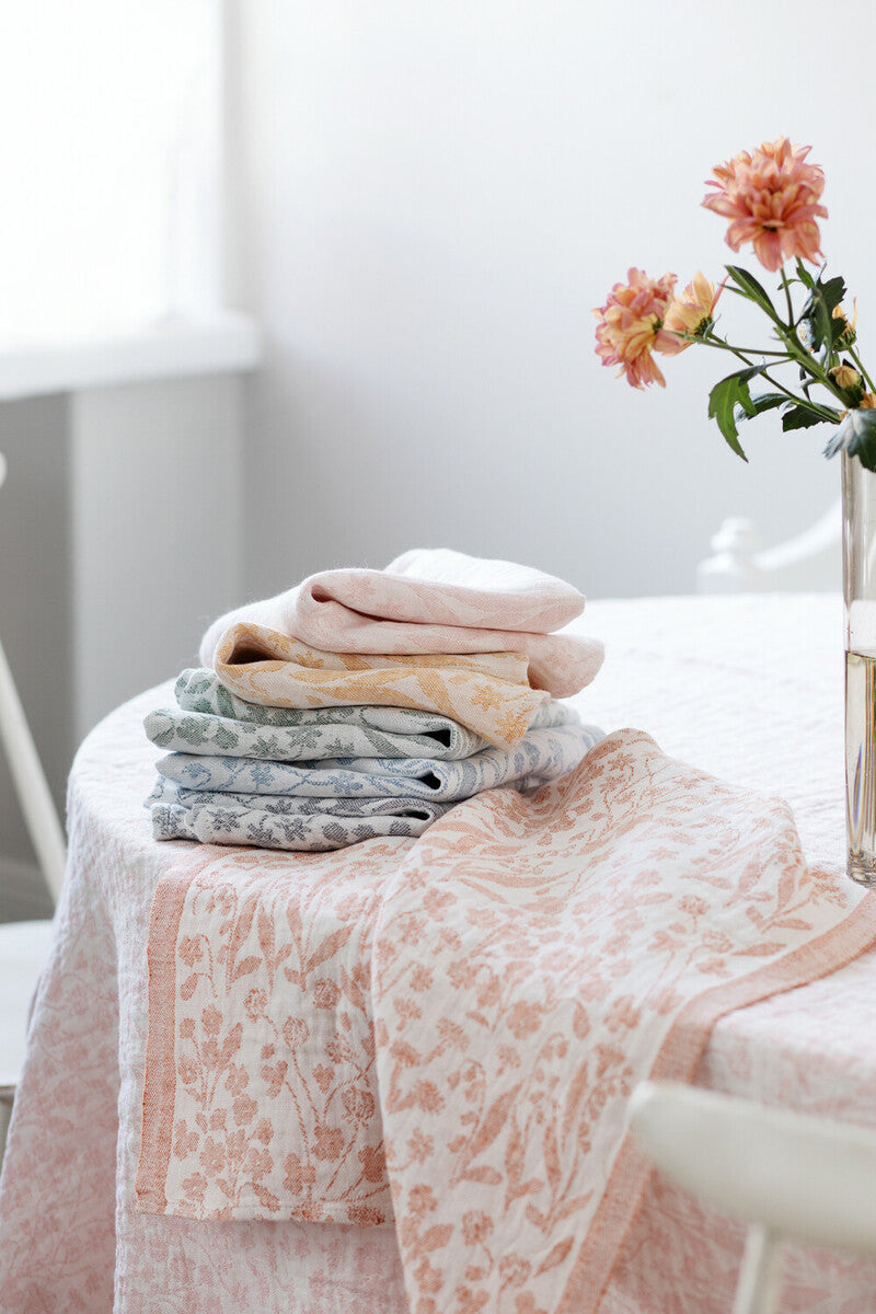 NIITTY towel 48x70cm 3/white-rose 100% washed linen