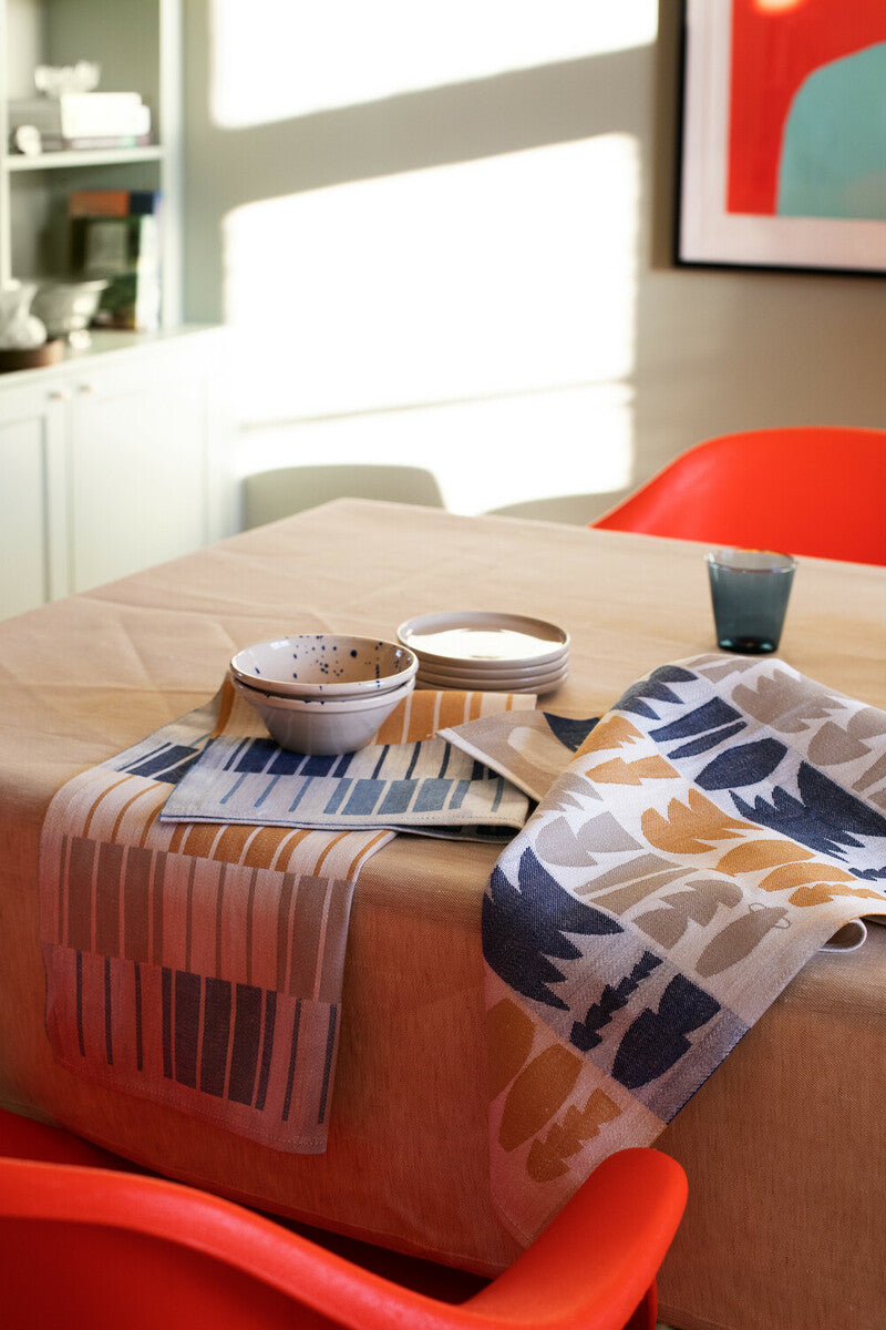 KIPOT towel 46x70cm 9/cinnamon-grey-linen linen-cotton